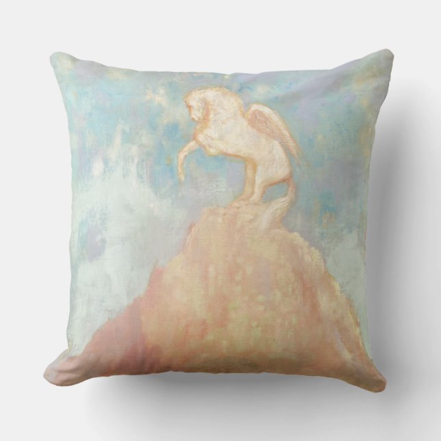Witte Pegasus, circa 1908 (olieverf op doek) Kussen (Voorkant)