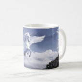 Witte Pegasus Mystical Coffee Mok (Voorkant rechts)