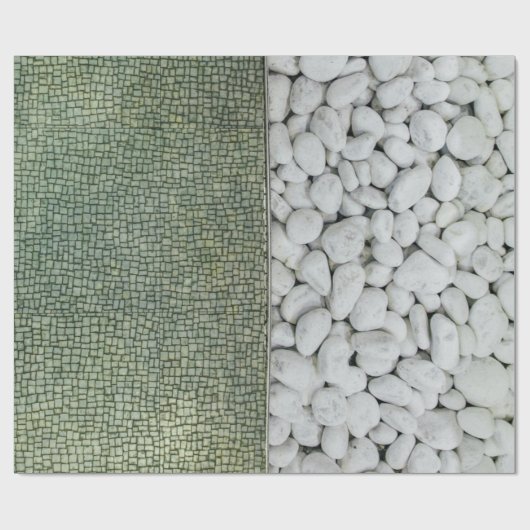 Witte pekelkoek cadeaupapier (Vlak)