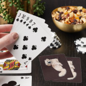 Witte Pekingees Hond Pokerkaarten (Insitu)