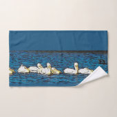 Witte pelicaanse vogels Wilde dieren Dierlijke doe Bad Handdoek (Handdoek)