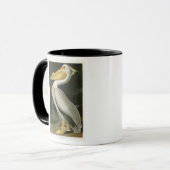 Witte Pelican John James Audubon Birds of America Mok (Voorkant links)