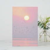Witte pelikaan in Haze Briefpapier (Staand voorkant)
