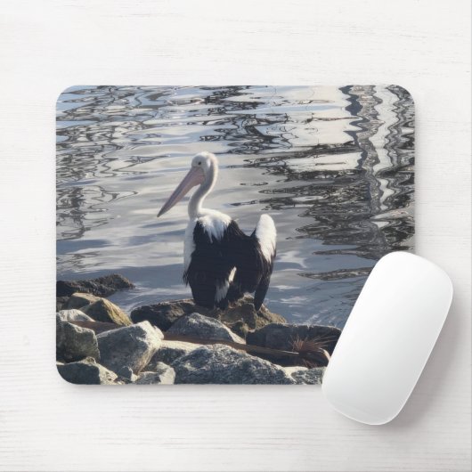 Witte Pelikaan Muismat (Met muis)