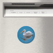 Witte Pelikaan Reflectie Magneet (Insitu (Vaatwasser))