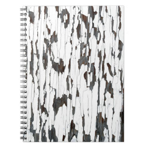 Witte peling notitieboek