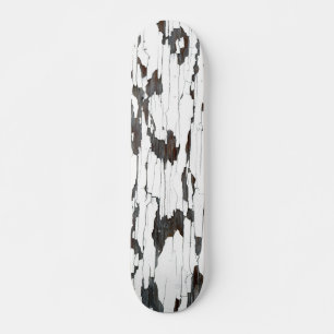 Witte peling persoonlijk skateboard