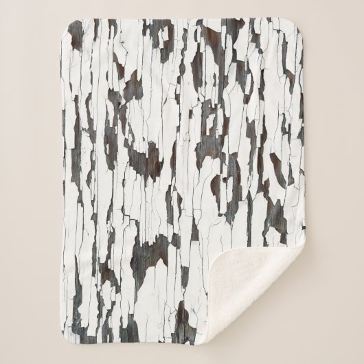 Witte peling sherpa deken (Voorkant)