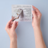 Witte penseel, schilder en decorator Adverteren Flyer (Hand)