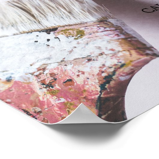 Witte penseel, schilder en decorator Adverteren Poster (Hoek)