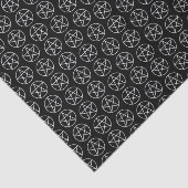 Witte pentagram op zwart tissuepapier (Detail)