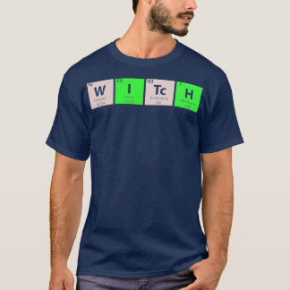 Witte periodieke tabel t-shirt