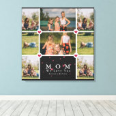 Witte persoonlijke liefde Je moeder 8 Fotocollage Canvas Afdruk (Insitu (Houten vloer))