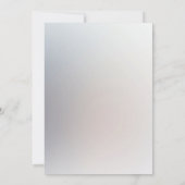 Witte Perzik Bloemen Bruiloft Uitnodiging (Achterkant)