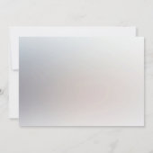 Witte perzik bloemen opslaan de datum save the date (Achterkant)