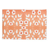 Witte perzik en Sinaasappel Kussensloop (Achterkant-Links)