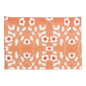 Witte perzik en Sinaasappel Kussensloop (Achterkant-Rechts)