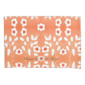 Witte perzik en Sinaasappel Kussensloop (Voorkant-Links)