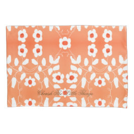 Witte perzik en Sinaasappel Kussensloop