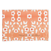 Witte perzik en Sinaasappel Kussensloop (Voorkant-Rechts)