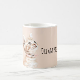 Witte Perzik Kat Koffiemok