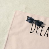 Witte Perzik Kat Strandlaken (In situ)