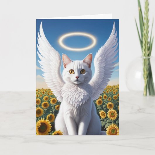 witte perzische engel kaart (Voorkant)