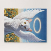 Witte Perzische engelenpuzzel Legpuzzel (Horizontaal)