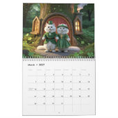 Witte Perzische Kat Kalender (Mar 2027)