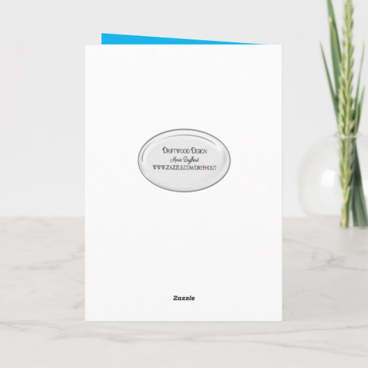 witte Perzische kat met mazen Kaart (Achterkant)