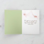 Witte Perzische kat op stoelonderbuis Kaart (Binnen)