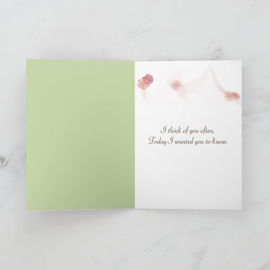 Witte Perzische kat op stoelonderbuis Kaart (Binnen)