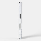 witte Perzische kat op zilverdiamantpatroon Case-Mate iPhone Case (Achterkant / Rechts)