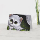 WITTE PERZISCHE KAT - ST. PATRICK'S DAY Kaart (Achterkant)