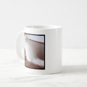 Witte Perzische kattenmok Koffiemok (Voorkant links)