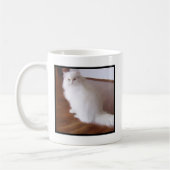 Witte Perzische kattenmok Koffiemok (Links)