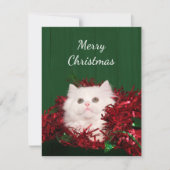 Witte Perzische Kerstmis Feestdagenkaart (Voorkant)