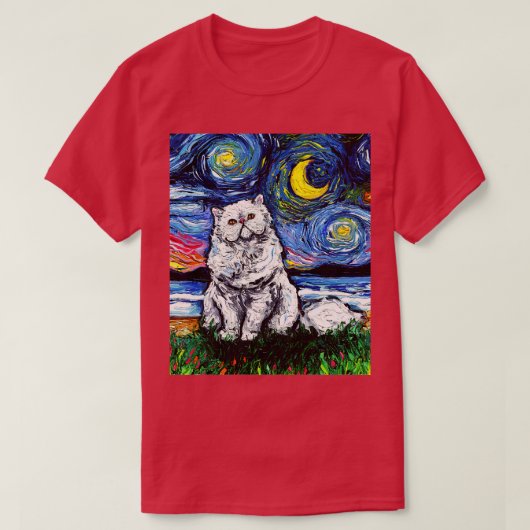 Witte Perzische Nacht T-shirt (Design voorkant)