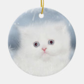 Witte perzische poten keramisch ornament (Voorkant)