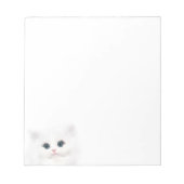 Witte perzische poten notitieblok (Voorkant)