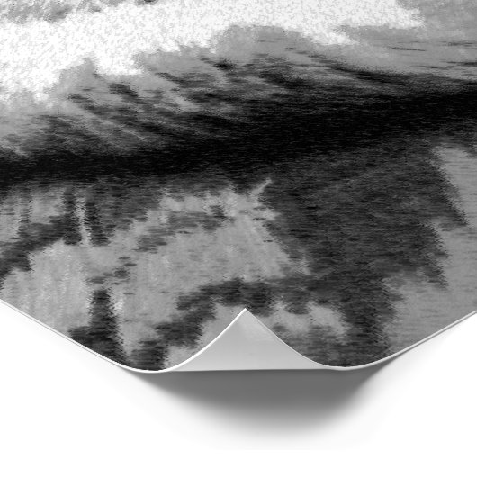 Witte Perzische Slaapkat Poster (Hoek)