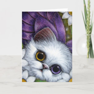 WITTE PERZISCHE SPROOKJESKAT ODD EYE PAS KAART AAN