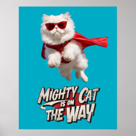 Witte Perzische superheld Poster