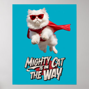 Witte Perzische superheld Poster