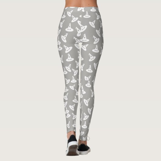 Witte Pet Confetti Leggings - Wit/Grijs (Achterkant)