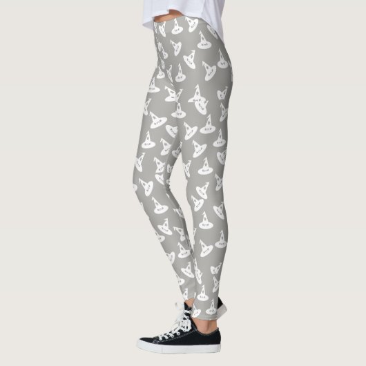 Witte Pet Confetti Leggings - Wit/Grijs (Links)