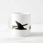 Witte Pet en kamer Koffiemok (Voorkant links)