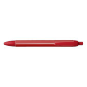 Witte pet en snor-silhouet rood zwarte inkt pen (Achterkant)
