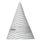 Witte Pet Hacker voor eenvoudig kostuum of technis Feesthoedjes (Rechts)