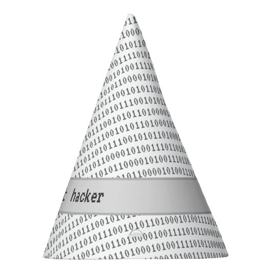 Witte Pet Hacker voor eenvoudig kostuum of technis Feesthoedjes (Rechts)